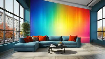 Abstract background with a smooth gradient of vibrant colors, abstract, colorful, background, gradient, smooth, vibrant Wall mural