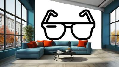 glasses icon Wall mural