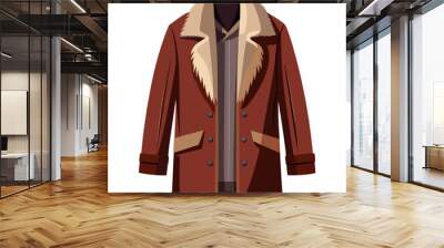 jacket isolated on white Wall mural