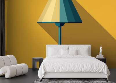 vector table lamp Wall mural