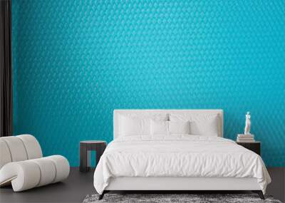 Blue background, texture with small diamonds Wall mural