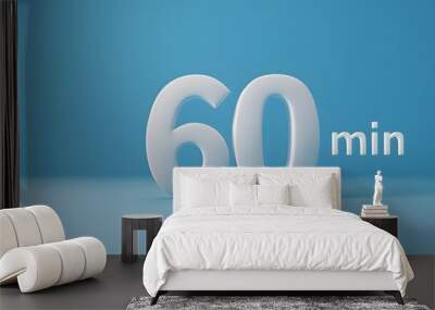 60 minutes Timer
 Wall mural