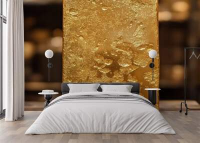 Gold Bar  Shiny Gold Brick  Luxury  Wealth  Precious Metal  Investment  Finance  Treasure Wall mural