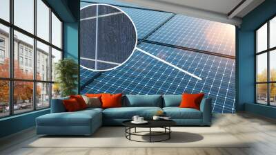 illustration of a modern perovskite high performance solar cell module for high efficient photon recycling Wall mural