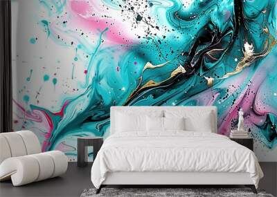 abstract background with water Wall mural