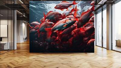 fish in aquarium Wall mural