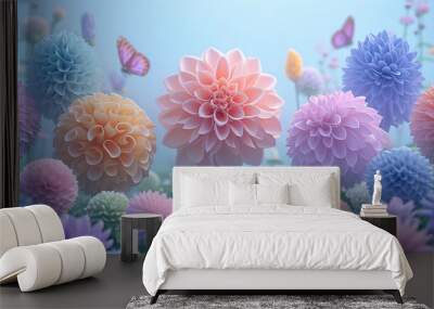 flowers Wall mural