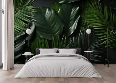 palm tree leaf Wall mural