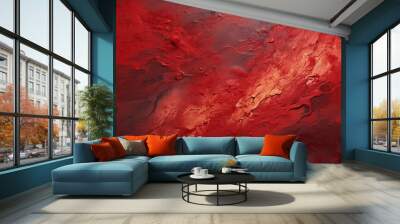 red paint background HD 8K wallpaper Stock Photographic Image Wall mural