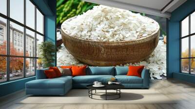 rice in bowl Wall mural