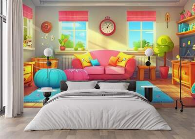 room with colorful toys Wall mural