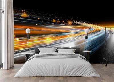 traffic in the night Wall mural