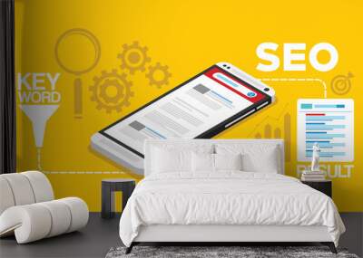 search engine optimization concept Wall mural