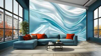 abstract blue and gray design Wall mural