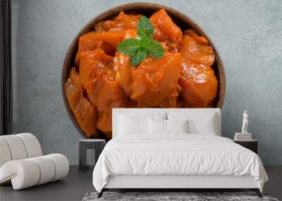 Raw marinated chicken Wall mural