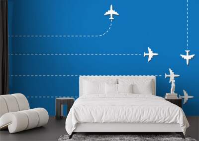 plane vector. wallpaper. free space for text. background.
 Wall mural