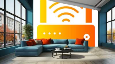 fi router gradient icon Wall mural