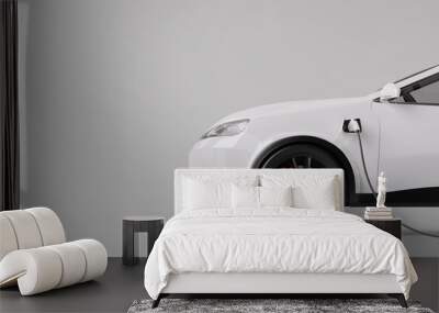 e-mobility, electric car charging battery. 3d rendering Wall mural