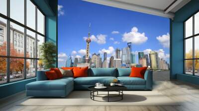 Clear Skies urban architecture backgrounds skyline Wall mural