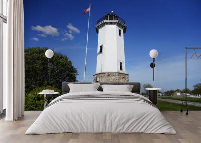 Beautiful Light House on lake Winnebago. Wall mural