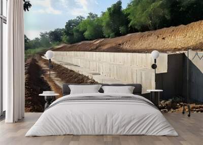 retaining wall Wall mural