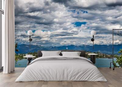 Looking Across Flathead Lake Wall mural