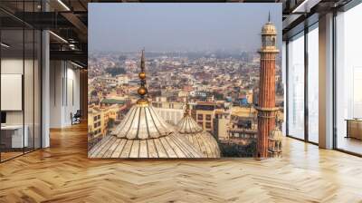 view of jama masjid and new delhi Wall mural