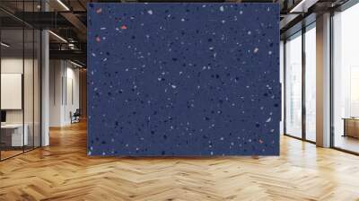 Dark blue terrazzo floor texture background Wall mural