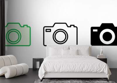 Camera icon set. photo camera icon. camera photography icon. Wall mural