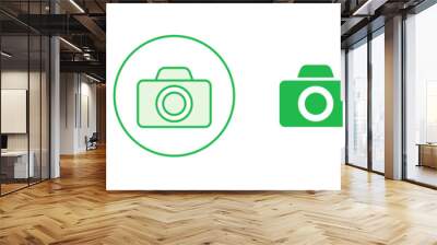 Camera icon set. photo camera icon. camera photography icon. Wall mural