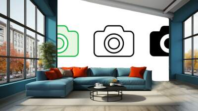 Camera icon set. photo camera icon. camera photography icon. Wall mural