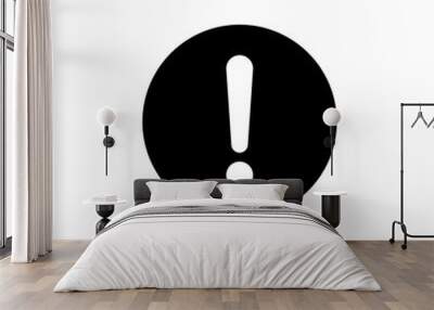 Exclamation danger sign. attention sign icon. Hazard warning attention sign Wall mural