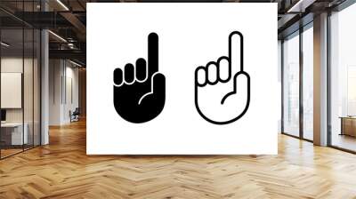 Hand icon set. hand vector icon, palm Wall mural