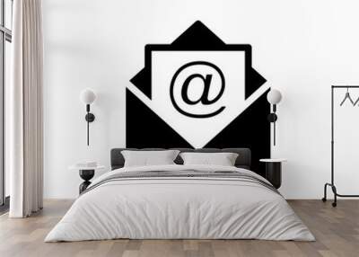 Mail icon vector. E-mail icon. Envelope illustration. Message Wall mural