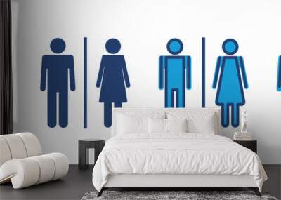 Toilet icon vector. restrooms icon vector. bathroom sign. wc, lavatory Wall mural