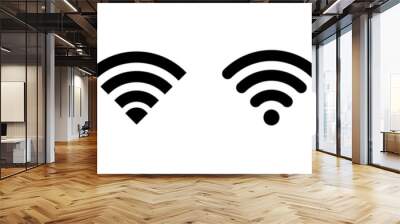 Wifi icon set. signal vector icon. Wireless  icon vector Wall mural