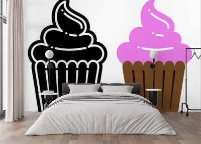 Cupcake Icon Y_2207002 Wall mural