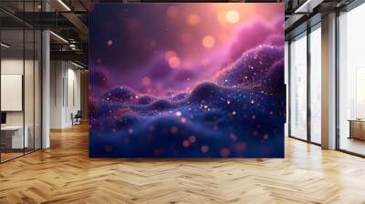 blue abstract background Wall mural