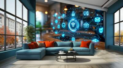 Smart Home Automation Control System Wall mural