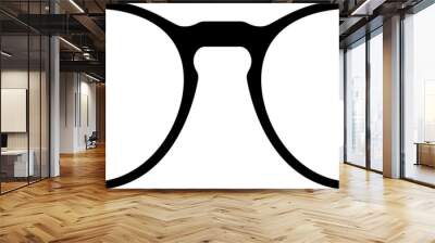 Close up view various black sunglasses frame isolated , suitable for fashion asset element. Wall mural