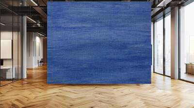 Blue abstract background. Blue canvas texture Wall mural