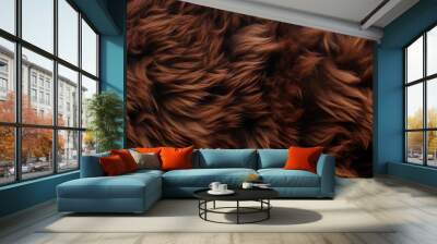 colored fur texture Wall mural