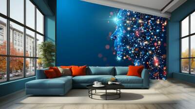 Emergence of Transcendent AGI - Metamorphic Artificial General Intelligence Visualization Wall mural