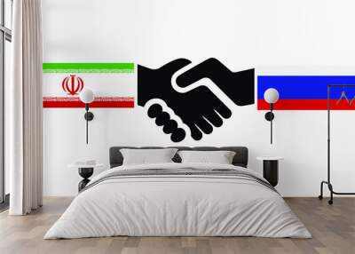 Iran & Russia Wall mural