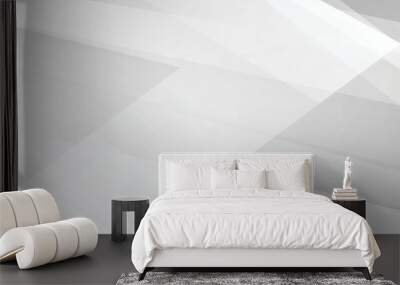 White abstract on gray background Wall mural