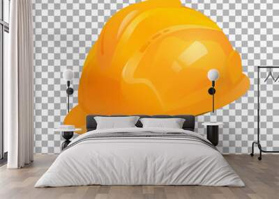 Realistic Helmet vector collection design. Set of safety hats with multi color in EPS10 vector illustration. Wall mural