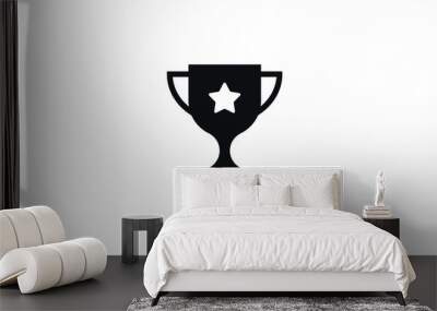 Trophy icon vector ,Trophy logo illustation Wall mural