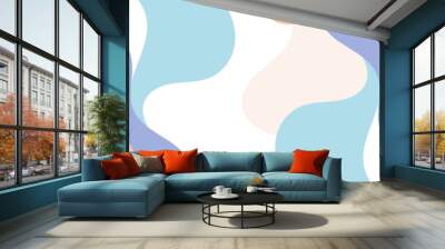 Flat design pastel background Wall mural