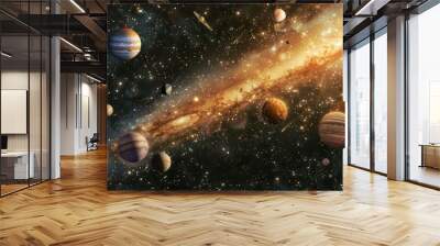 Beautiful Outer Space View Wall mural