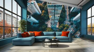 Exterior High Rise Building Wall mural